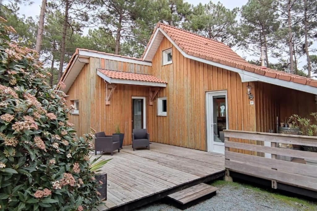 Chalet Du Bonheur - La Jenny Naturist Area Le Porge Buitenkant foto